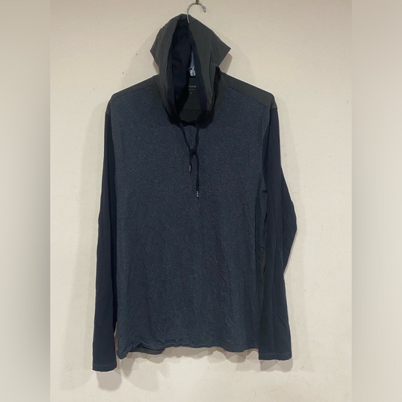 John Varvatos Hoodie Men's Size Large Gray/black Shirt Lightweight Star USA - Picture 1 of 4